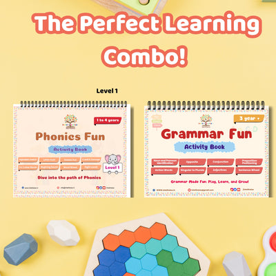 Phonics Level 1 & Grammar Activity Book Combo