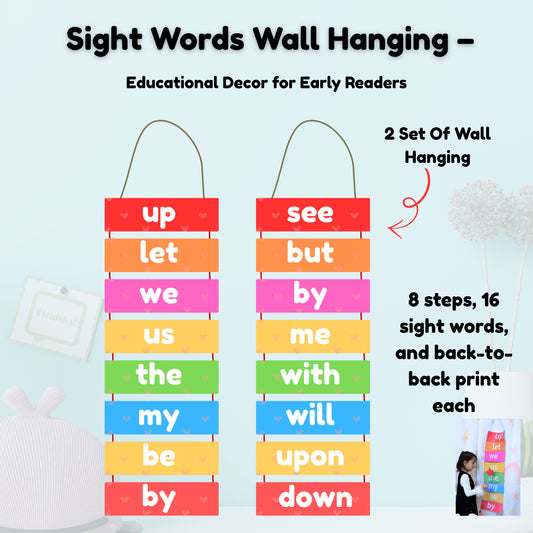 Sight Words Wall Hanging – 8 Steps with 16 Words