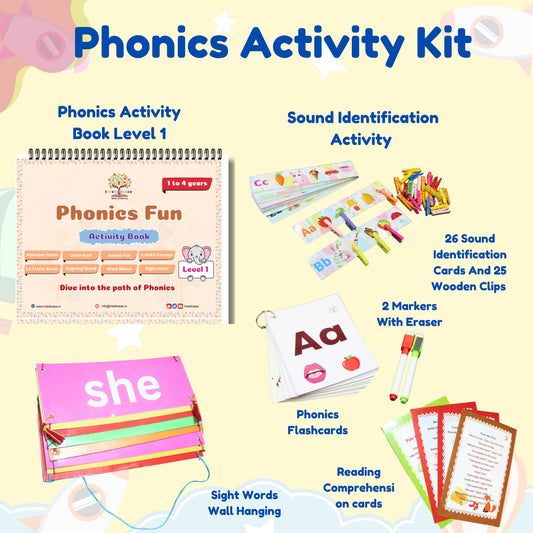 Phonics Activity Kit Level 1 for Toddlers (Ages 1-4)