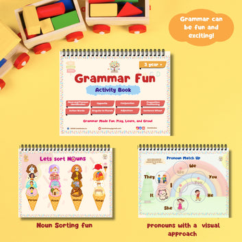 Grammar Fun Activity Binder: Interactive Learning for Toddlers Age 3+