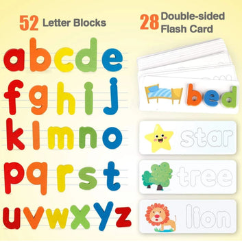 Wooden Letter & Card Matching Set