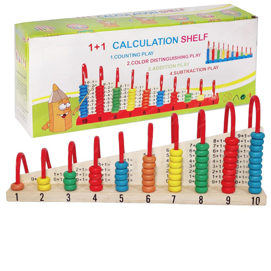 Abacus Calculation Shelf — Wooden Educational Toy