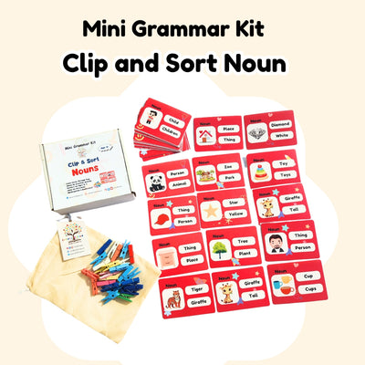 Clip and Sort Nouns Mini Grammar Kit